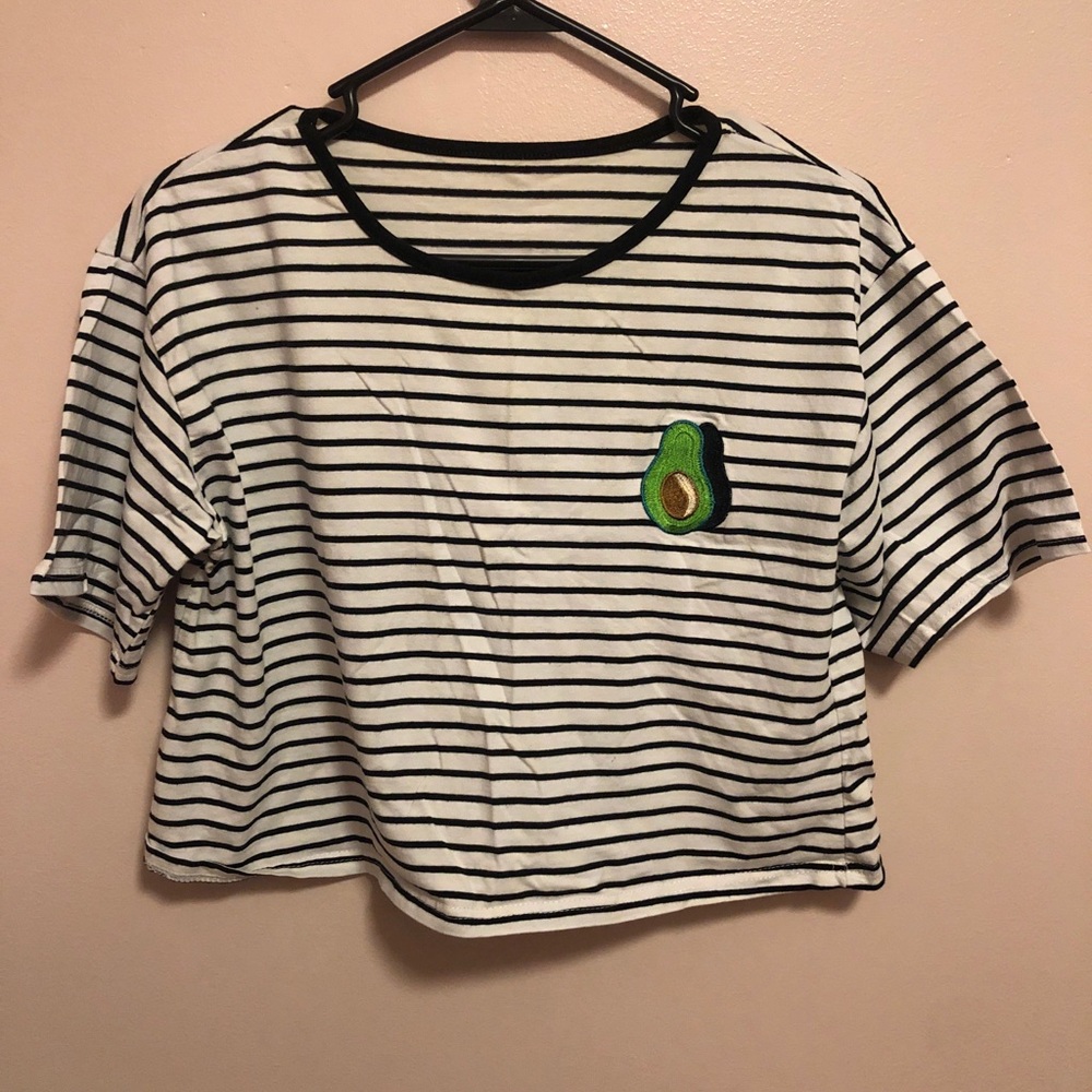 striped avocado shirt